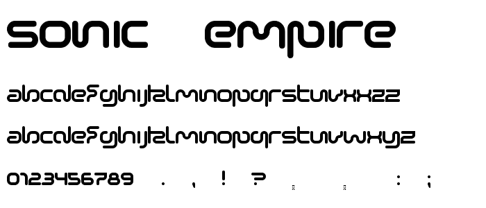 Sonic Empire font